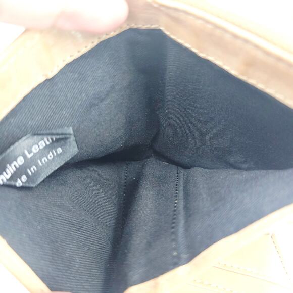 Harbour 2nd Women’s Gold Cognac Tan Amber Genuine Leather Wallet - Picture 5 of 9